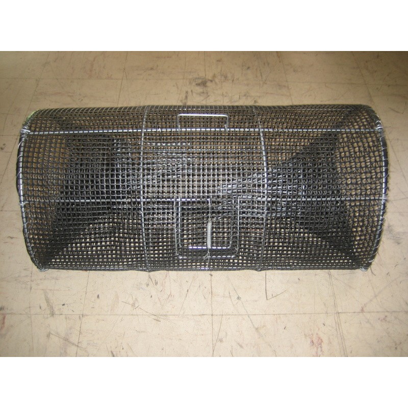 Nasse a Poisson 25x44cm Fil d'acier pêche Cages Pliable métal Net