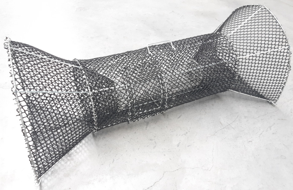 Nasse à poissons 2 entrées pavillon piège à poisson balance à poisson pêche mer rivière eau douce