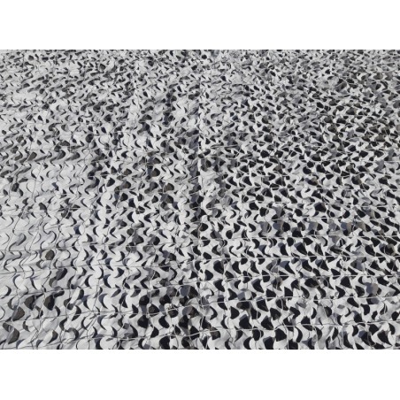 Filet camouflage blanc renforcé personnalisable Larrieu Frères filet camo déco zoom