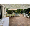 Filet camouflage blanc renforcé pour ombrage terrasse Filet camouflage blanc renforcé pour ombrage terrasse