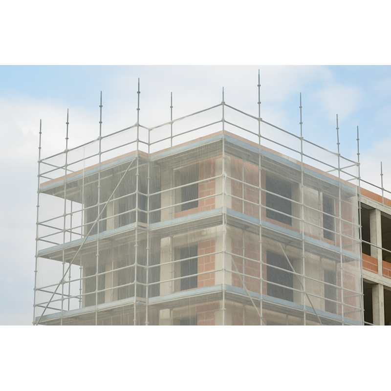 Filet de sécurité Larrieu Frères filet pare gravat échafaudage protection travailleurs chantier