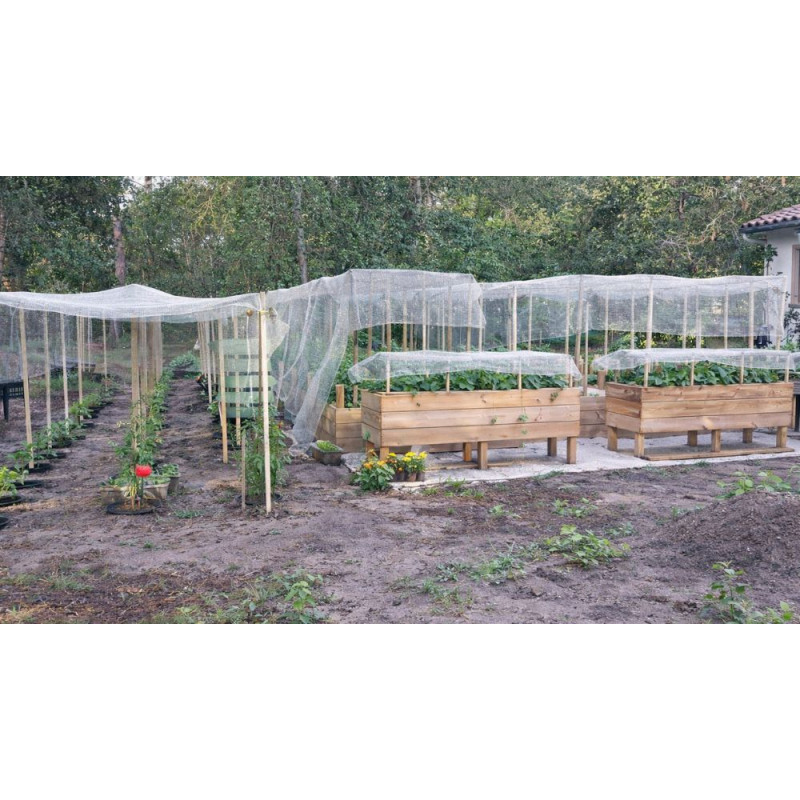 filet coton ombrage protection plantation agriculture jardin potager file biodégradable écru