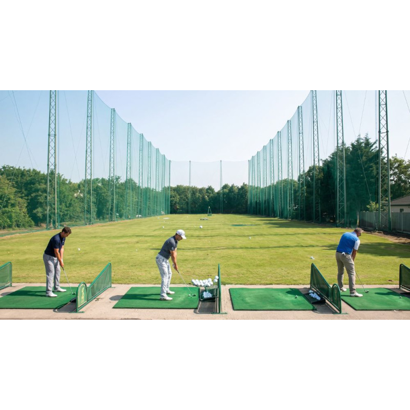 Filet pare-balles practice golf sécurité joueurs visiteurs protection terrains résistance longue durée