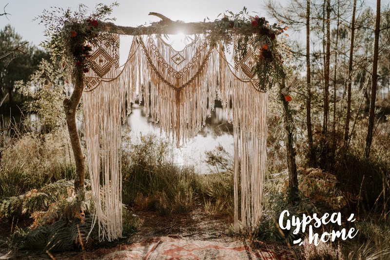 Arche macramé cordage coton 2mm et 4mm