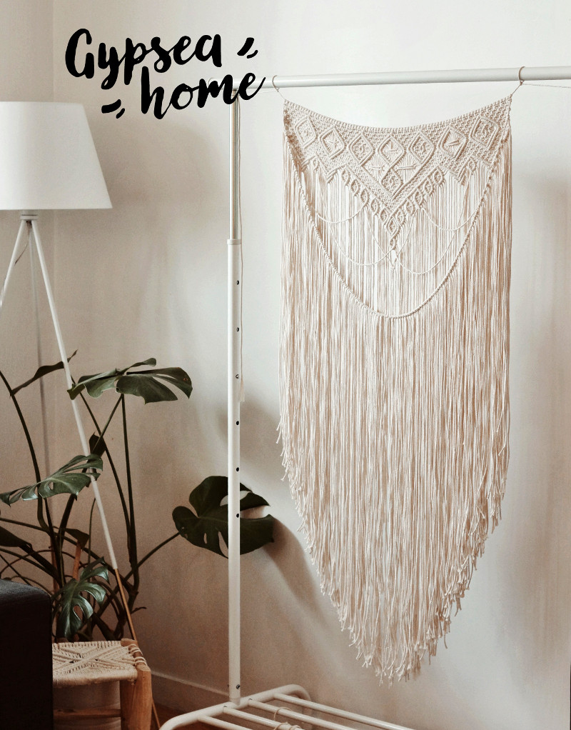 Macramé mural cordage coton 2mm