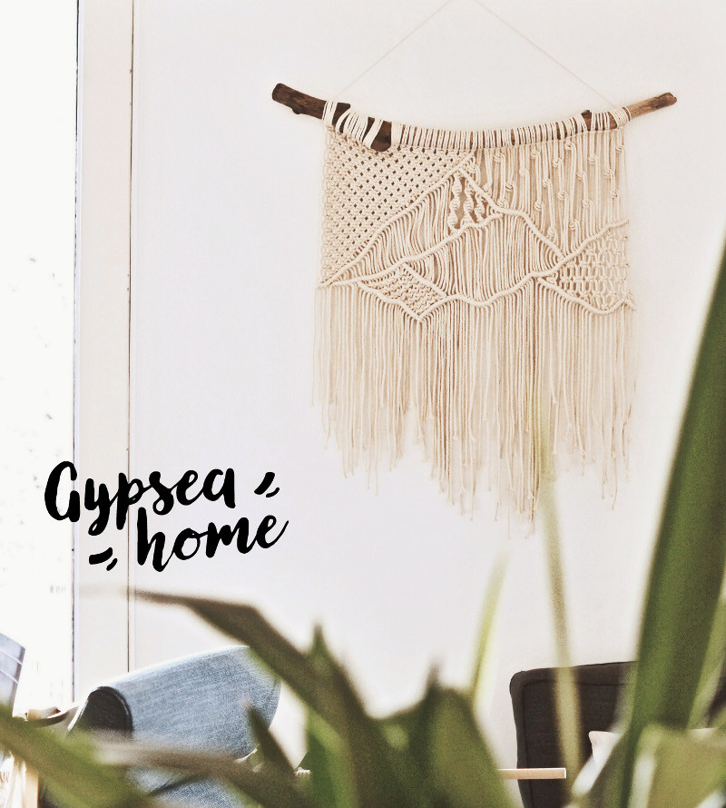 Macramé mural cordage coton 4mm