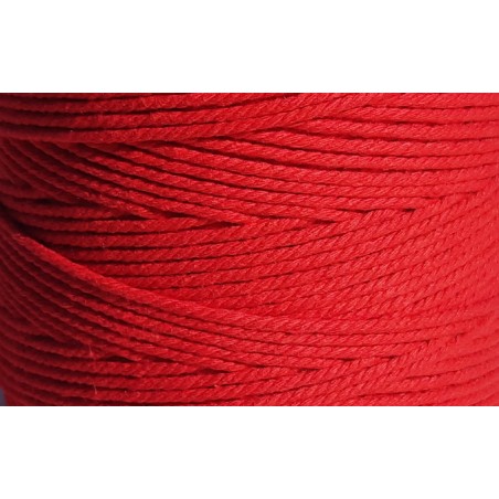 Cordage coton rouge 2 mm