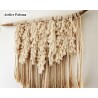 Réalisation macramé mural en cordage coton