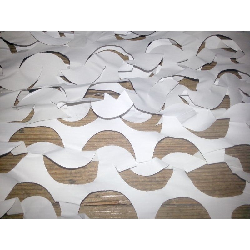 Filet camouflage blanc discret léger idéal événement mariage décoration mur plafond style original