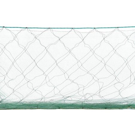 Tramail nylon maille 10 mm filet de pêche en rivière nappes nylon vert corde flottante