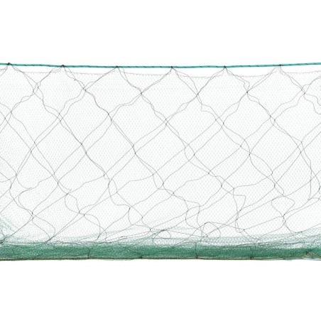 Tramail nylon maille 10 mm filet de pêche en rivière nappes nylon vert corde flottante