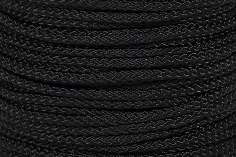 Cordage tressé noir