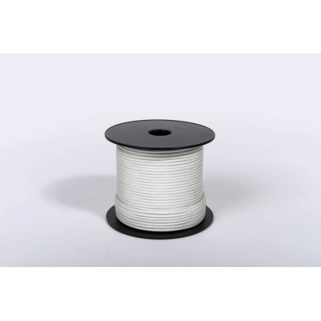 Cordage tressé blanc tresse polypropylène blanche bobine 100m Ø3mm