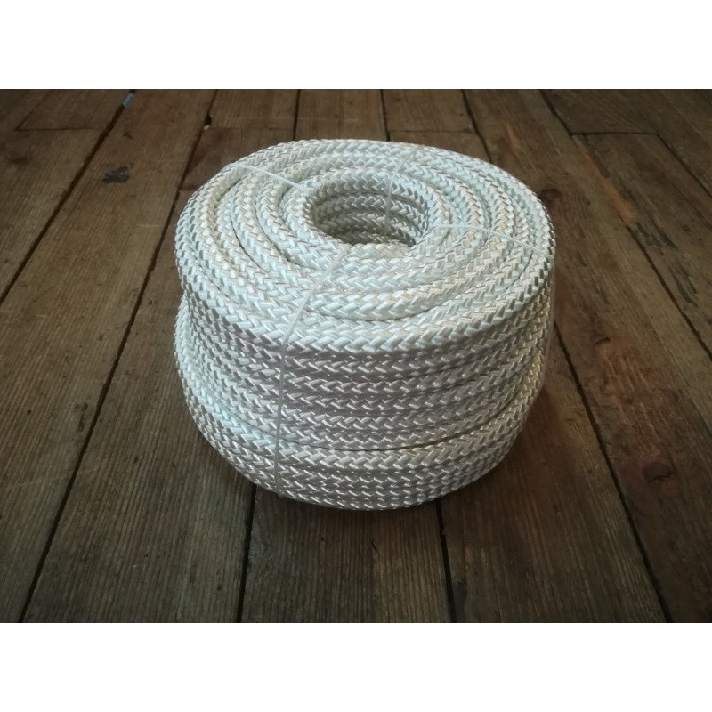 25m Tresse Polypropylène blanche Ø 12mm
