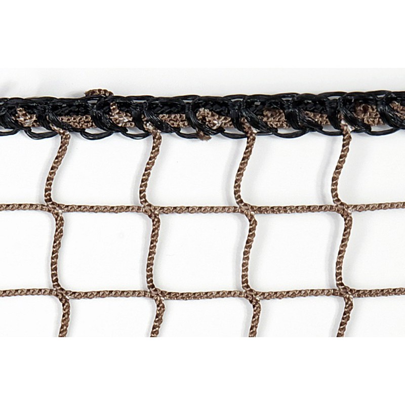 Filet de sécurité habitation marron fixation façade balcon protection légère intégration visuelle réussie