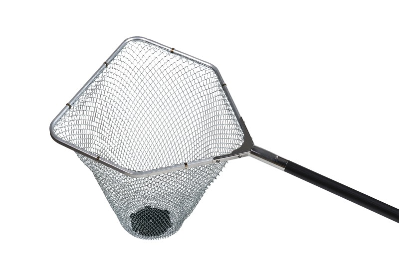 Épuisette filet métal épuisette pisciculture élevage poisson manche alu inox