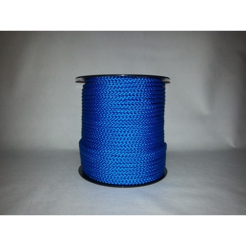Cordage polypropylène tressé bleu corde câble tressé bleu