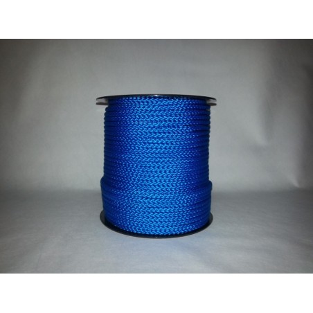 Cordage polypropylène tressé bleu