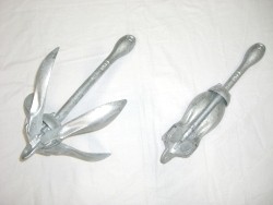 Ancre de pêche pour filets de pêche ancre repliable tramail 3,2kg